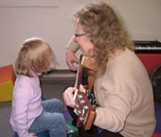 Brenda Johnson at the piano